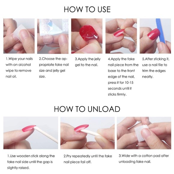 🆕24pc Black/Red Ombre Matte Ballet Acrylic Nails set - Picture 5 of 7